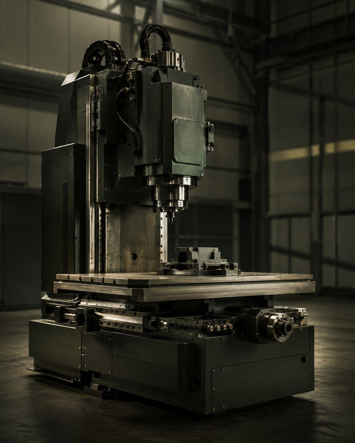 Precision industrial machinery in a modern production environment